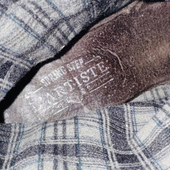 L'Artiste Spring Step Boots Womens 7.5 Blue Leather Peru Western Mid Calf Boho - Picture 8 of 11